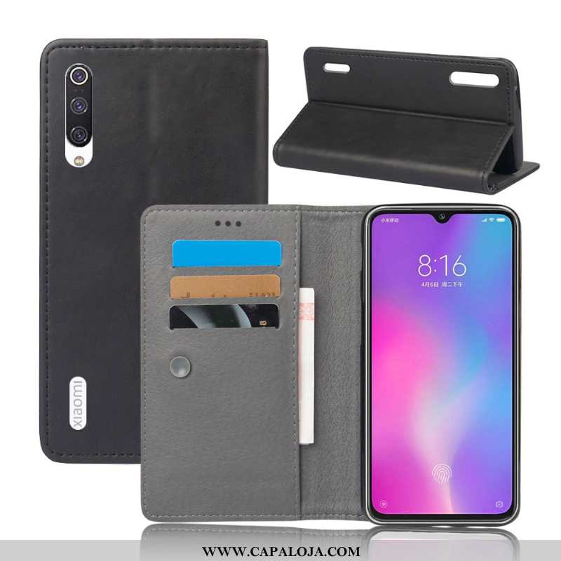 Capas Xiaomi Mi 9 Lite Carteira Laranja Pequena, Capa Xiaomi Mi 9 Lite Couro Venda