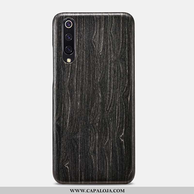 Capas Xiaomi Mi 9 Lite Cordao Florais Primavera Pequena Castanho, Capa Xiaomi Mi 9 Lite Madeira Prom