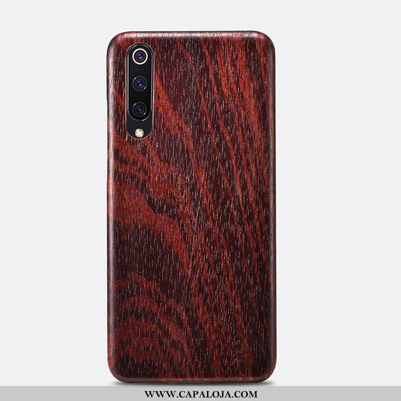 Capas Xiaomi Mi 9 Lite Cordao Florais Primavera Pequena Castanho, Capa Xiaomi Mi 9 Lite Madeira Prom