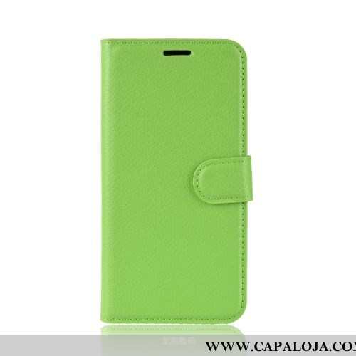 Capas Xiaomi Mi 9 Lite Couro Cover Pequena Simples Verde, Capa Xiaomi Mi 9 Lite Carteira Promoção