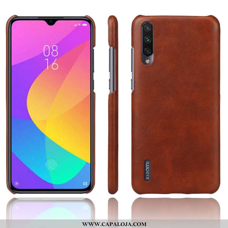 Capas Xiaomi Mi 9 Lite Couro Resistente Pequena Cases Cinza, Capa Xiaomi Mi 9 Lite Protetoras Venda