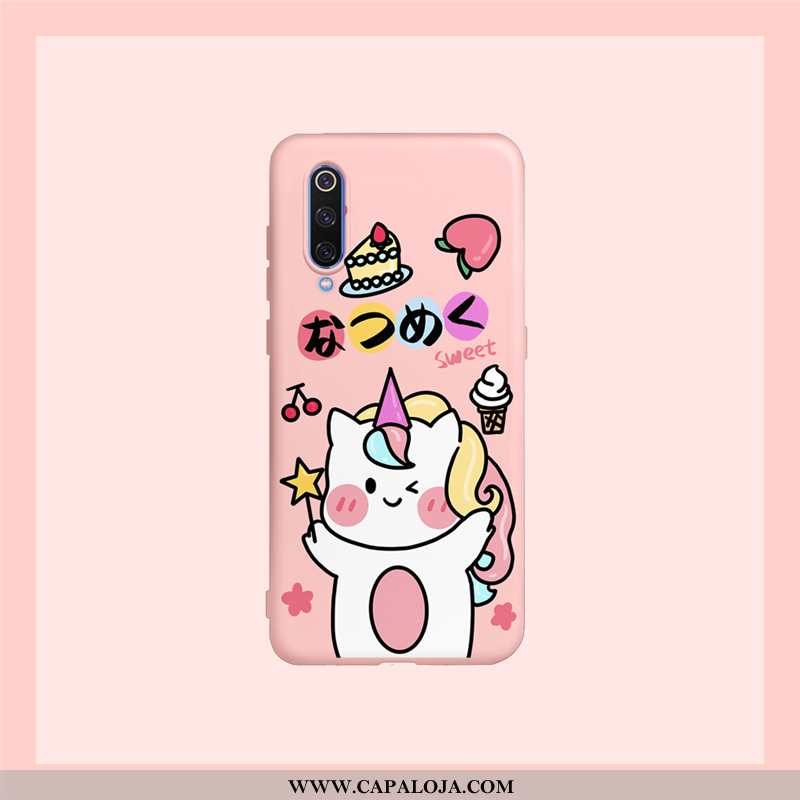 Capas Xiaomi Mi 9 Lite Desenho Animado Rosa Telemóvel Completa, Capa Xiaomi Mi 9 Lite Bonitos Online