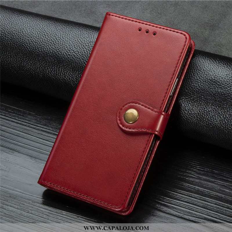 Capas Xiaomi Mi 9 Lite Protetoras Cases Pequena Antiqueda Vermelho, Capa Xiaomi Mi 9 Lite Couro Bara