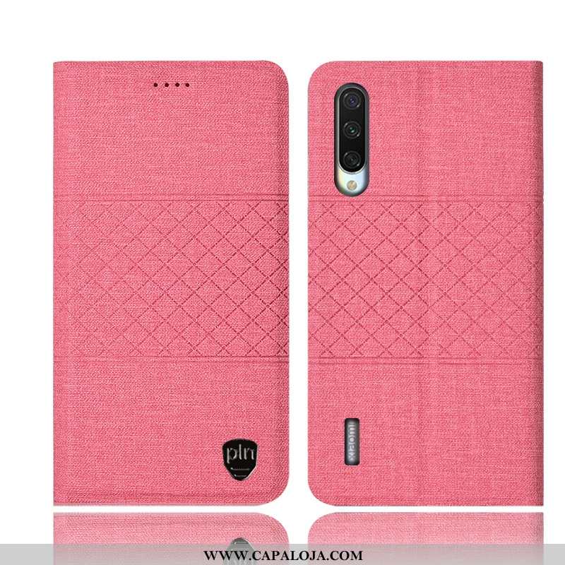 Capas Xiaomi Mi 9 Lite Protetoras Couro Cover Rosa, Capa Xiaomi Mi 9 Lite Linho Promoção