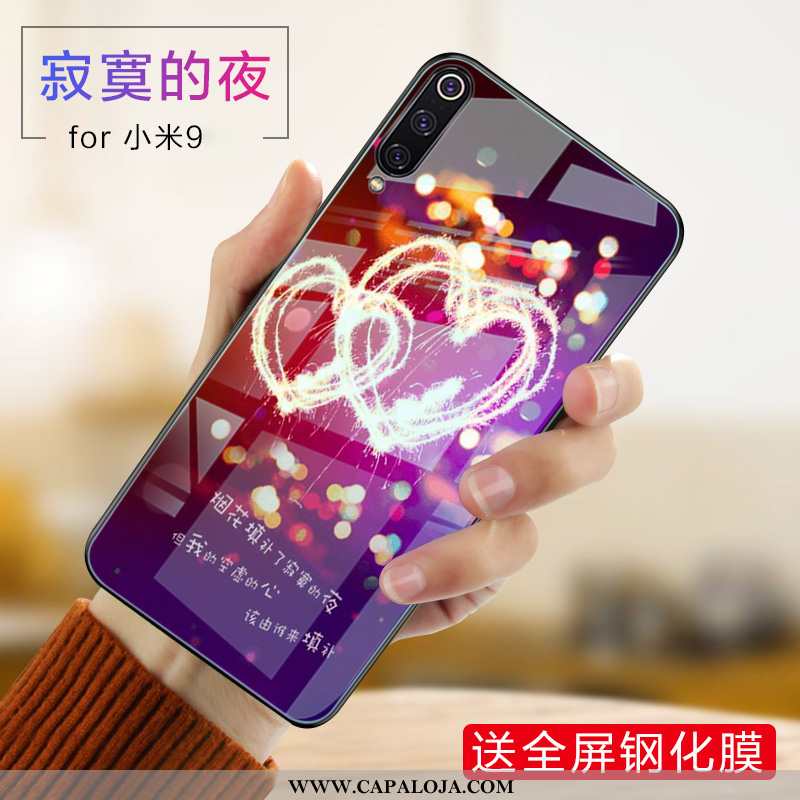 Capas Xiaomi Mi 9 Personalizado Roxa Soft Silicone Roxo, Capa Xiaomi Mi 9 Criativas Baratas