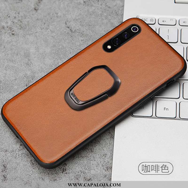 Capas Xiaomi Mi 9 Personalizado Simples Couro Cases Castanho, Capa Xiaomi Mi 9 Criativas Online