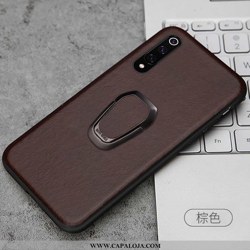 Capas Xiaomi Mi 9 Personalizado Simples Couro Cases Castanho, Capa Xiaomi Mi 9 Criativas Online