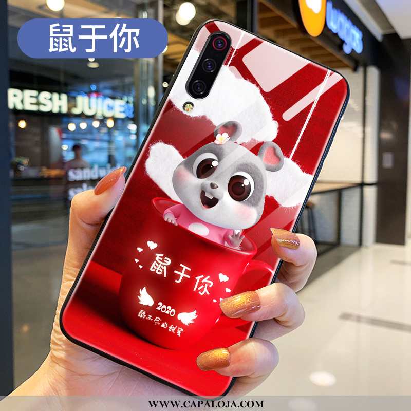 Capas Xiaomi Mi 9 Se Criativas Feminino Novas Casal Vermelho, Capa Xiaomi Mi 9 Se Desenho Animado Pr