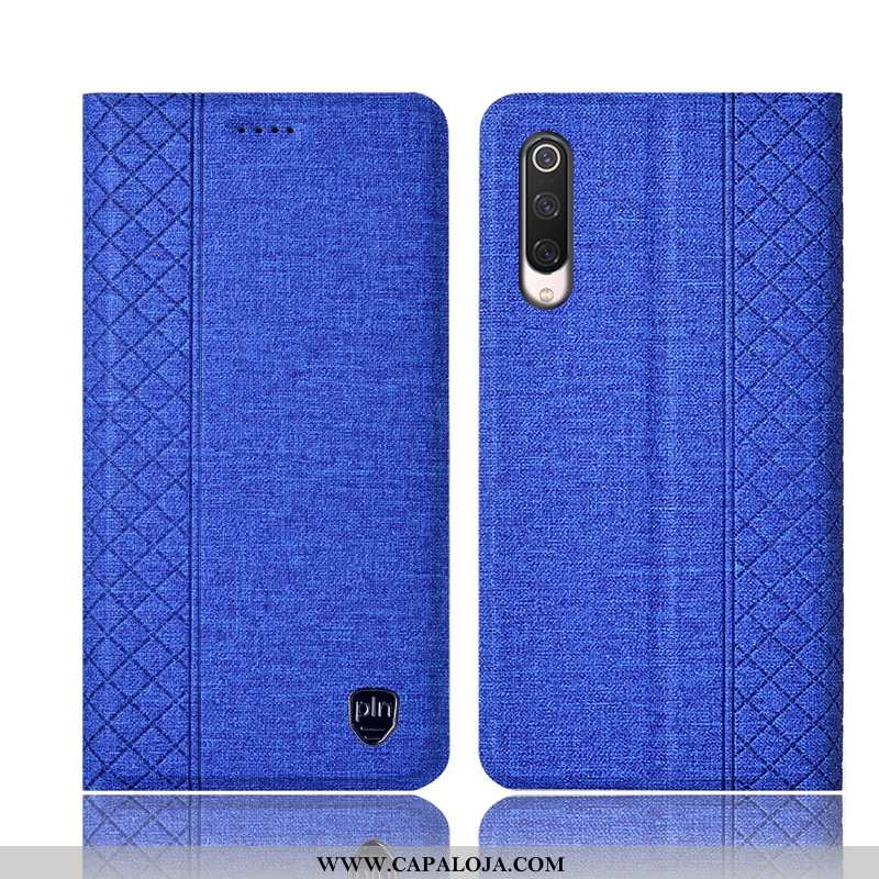 Capas Xiaomi Mi 9 Se Linho Telemóvel Vermelha Cinza, Capa Xiaomi Mi 9 Se Couro Venda