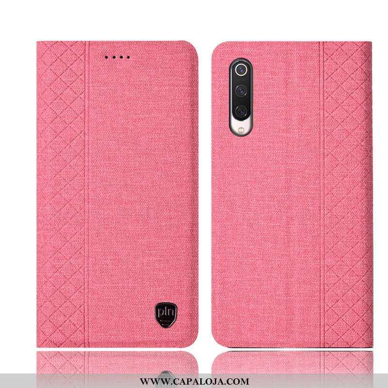 Capas Xiaomi Mi 9 Se Linho Telemóvel Vermelha Cinza, Capa Xiaomi Mi 9 Se Couro Venda