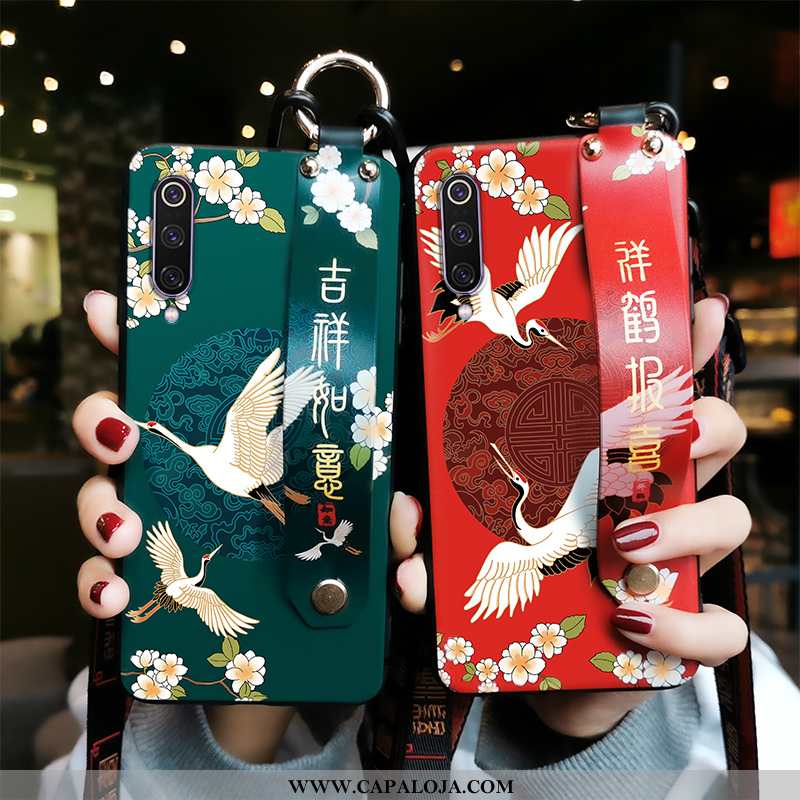 Capas Xiaomi Mi 9 Silicone Midi Guindaste Antiqueda Vermelho, Capa Xiaomi Mi 9 Personalizado Comprar