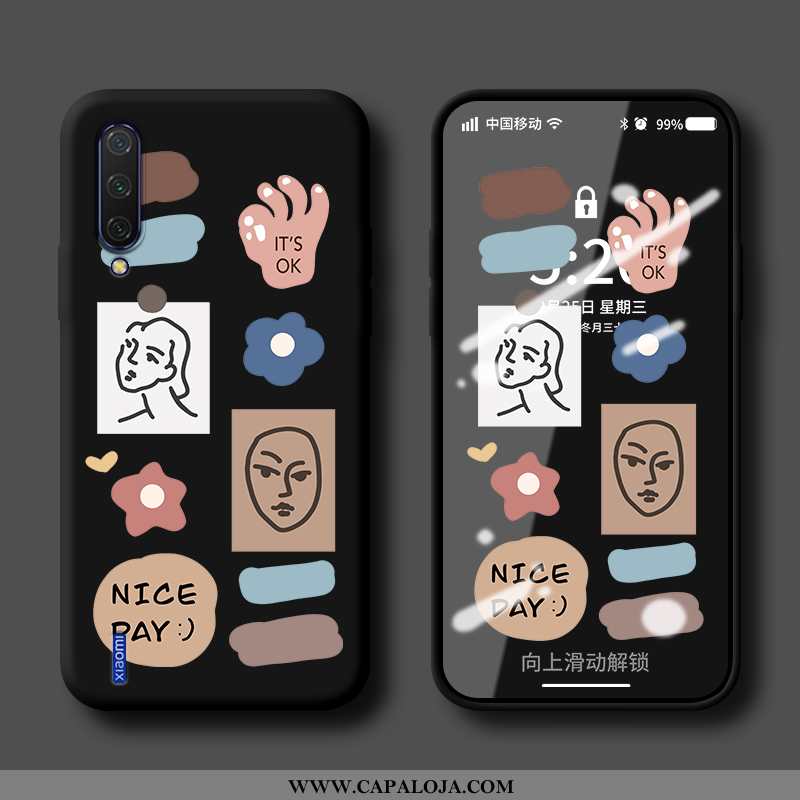 Capas Xiaomi Mi 9 Soft Casal Personalizada Azul, Capa Xiaomi Mi 9 Protetoras Promoção