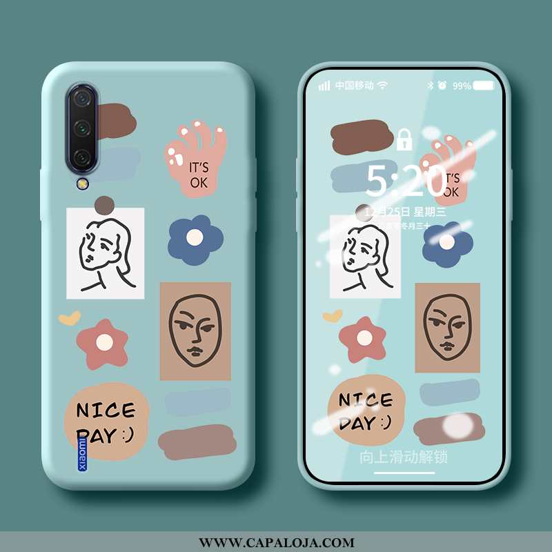 Capas Xiaomi Mi 9 Soft Casal Personalizada Azul, Capa Xiaomi Mi 9 Protetoras Promoção