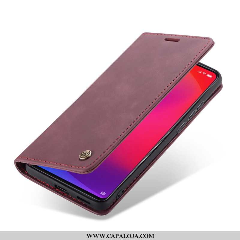 Capas Xiaomi Mi 9t Couro Cover Telemóvel Cases Bordô, Capa Xiaomi Mi 9t Comprar