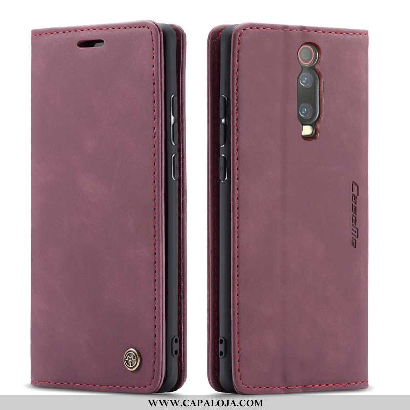 Capas Xiaomi Mi 9t Couro Cover Telemóvel Cases Bordô, Capa Xiaomi Mi 9t Comprar