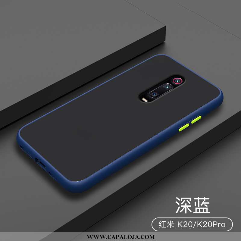 Capas Xiaomi Mi 9t Criativas Silicone Cor De Contraste Azul Escuro, Capa Xiaomi Mi 9t Protetoras Onl