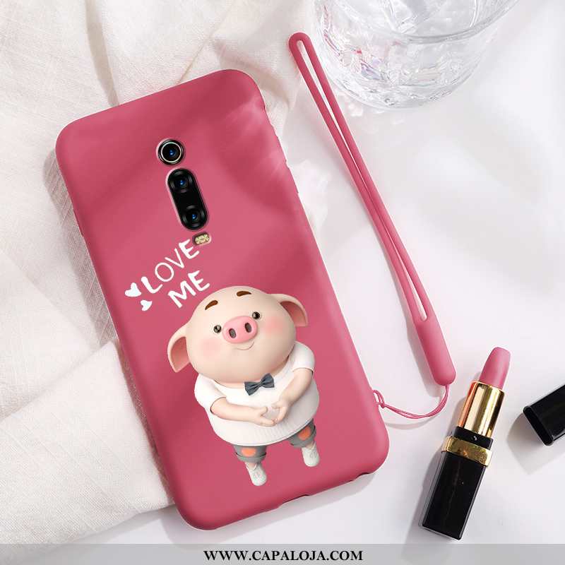 Capas Xiaomi Mi 9t Criativas Telemóvel Pequena Malha Rosa, Capa Xiaomi Mi 9t Fofas Baratos