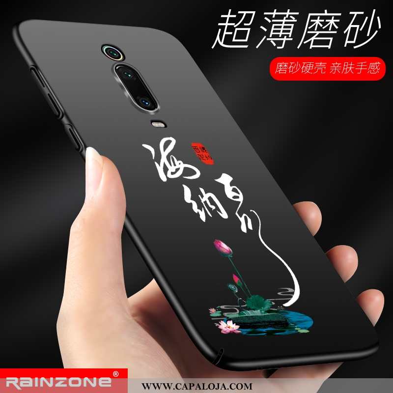 Capas Xiaomi Mi 9t Fosco Vermelha Silicone Preto, Capa Xiaomi Mi 9t Slim Comprar