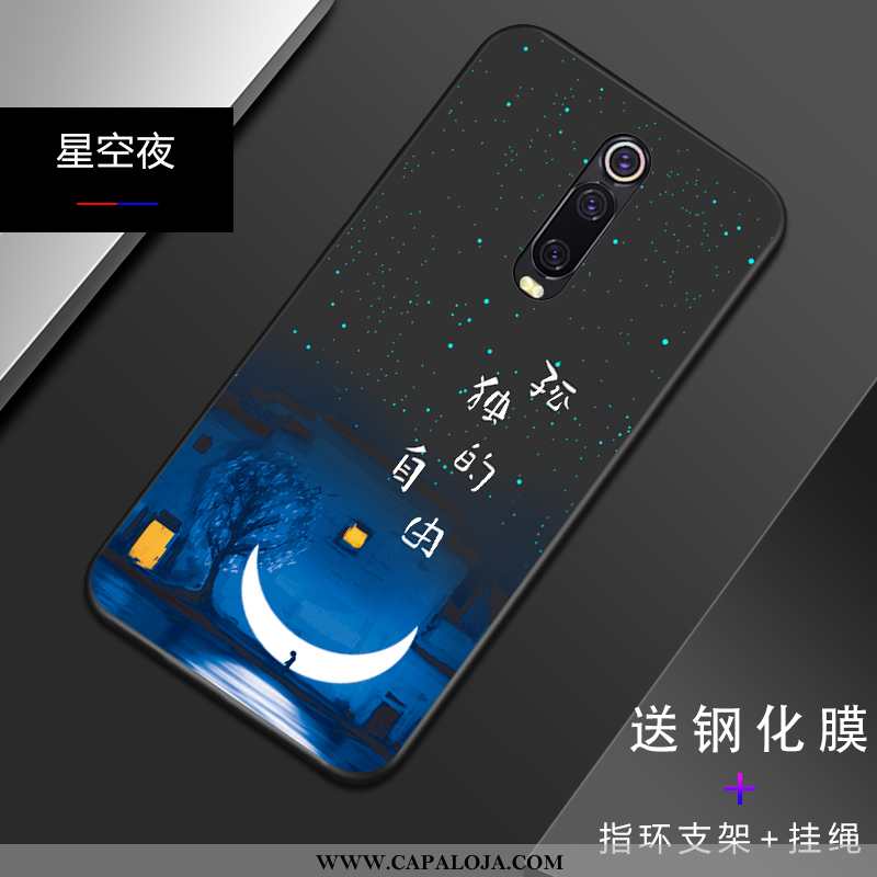 Capas Xiaomi Mi 9t Pro Criativas Pequena Vermelha Cases Azul, Capa Xiaomi Mi 9t Pro Tendencia Compra