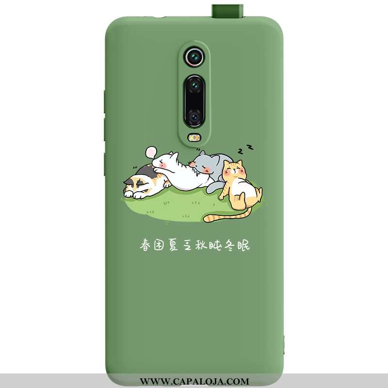 Capas Xiaomi Mi 9t Pro Silicone Vermelha Telemóvel Super Verde, Capa Xiaomi Mi 9t Pro Fosco Barato