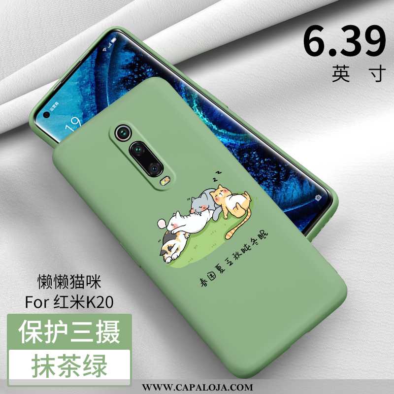 Capas Xiaomi Mi 9t Pro Silicone Vermelha Telemóvel Super Verde, Capa Xiaomi Mi 9t Pro Fosco Barato