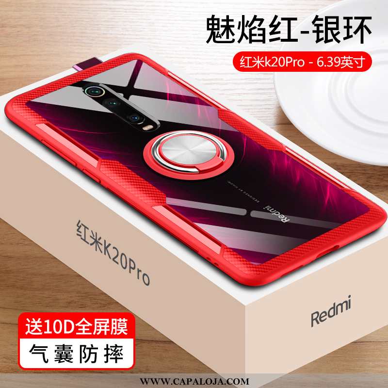 Capas Xiaomi Mi 9t Pro Tendencia Resistente Criativas Vidro Vermelho, Capa Xiaomi Mi 9t Pro Soft Onl