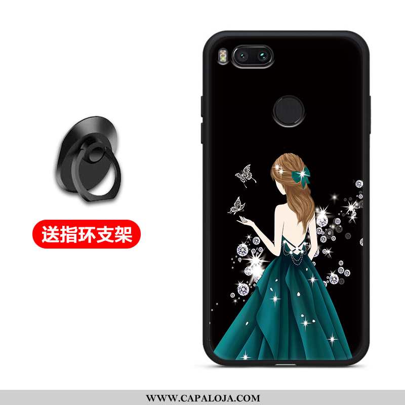 Capas Xiaomi Mi A1 Fosco Antiqueda Telemóvel Preto, Capa Xiaomi Mi A1 Tendencia Comprar