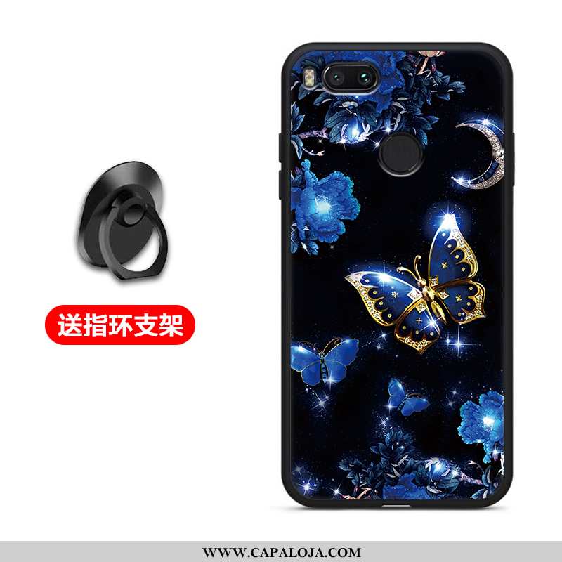 Capas Xiaomi Mi A1 Fosco Antiqueda Telemóvel Preto, Capa Xiaomi Mi A1 Tendencia Comprar