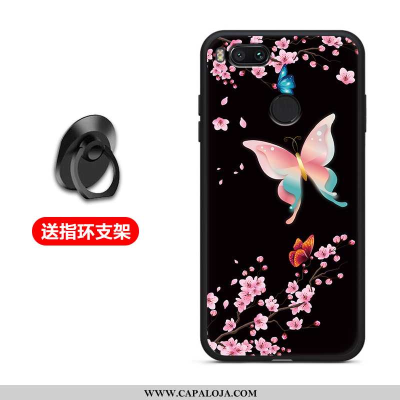 Capas Xiaomi Mi A1 Fosco Antiqueda Telemóvel Preto, Capa Xiaomi Mi A1 Tendencia Comprar