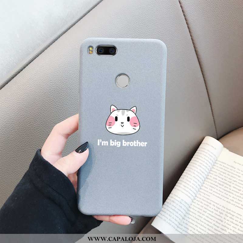 Capas Xiaomi Mi A1 Fosco Protetoras Cinza Telemóvel, Capa Xiaomi Mi A1 Soft Barato