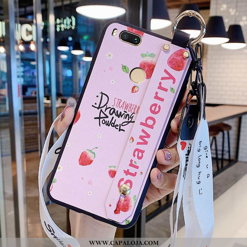 Capas Xiaomi Mi A1 Personalizada Telemóvel Wrisband Rosa, Capa Xiaomi Mi A1 Soft Baratos