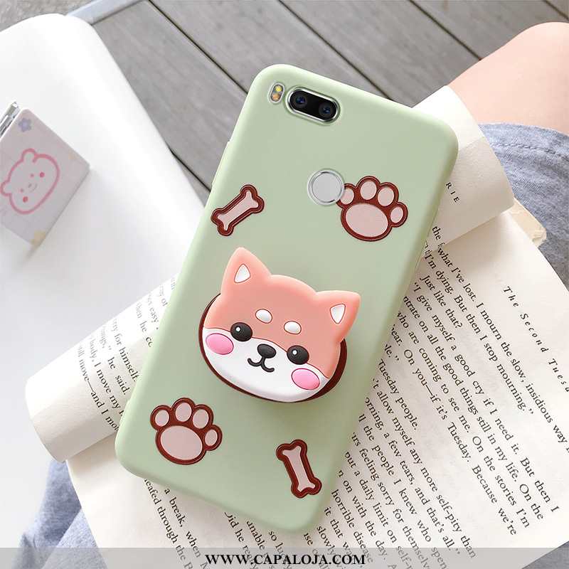 Capas Xiaomi Mi A1 Silicone Tendencia Gato Feminino Verde, Capa Xiaomi Mi A1 Personalizada Baratos