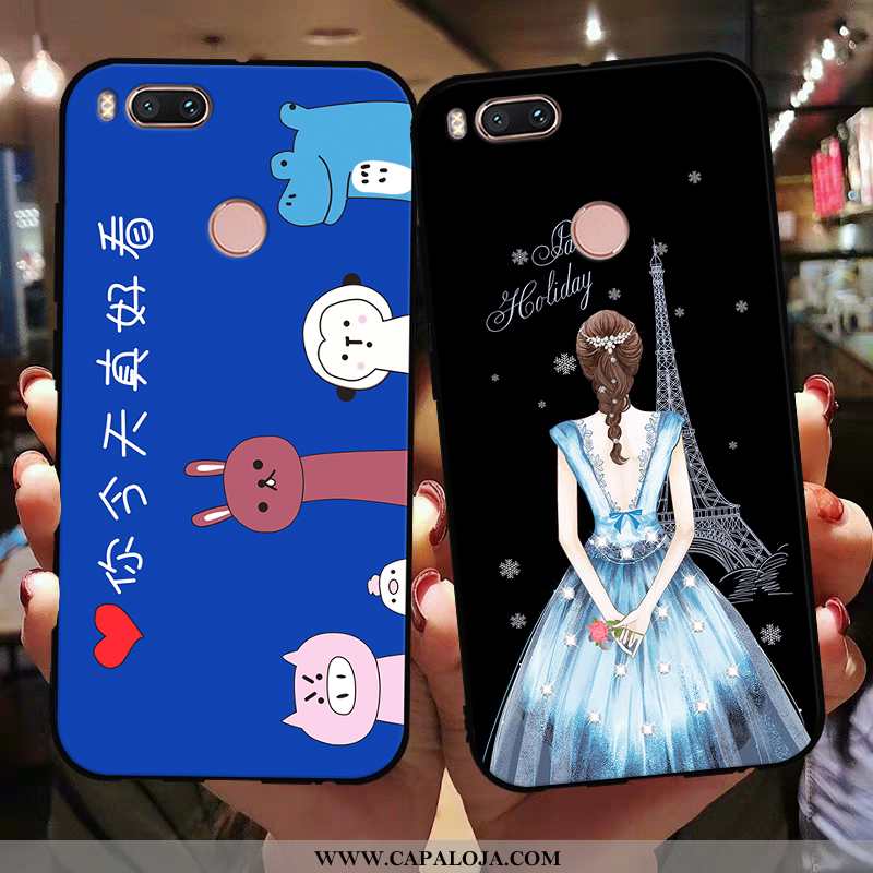 Capas Xiaomi Mi A1 Soft Silicone Cases Fosco Azul, Capa Xiaomi Mi A1 Protetoras Comprar