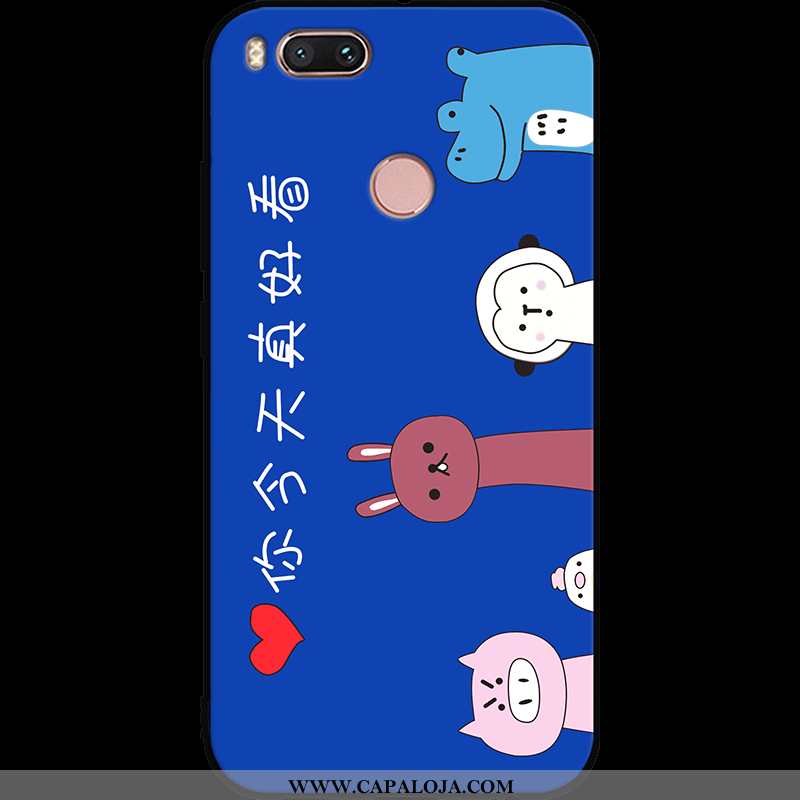 Capas Xiaomi Mi A1 Soft Silicone Cases Fosco Azul, Capa Xiaomi Mi A1 Protetoras Comprar