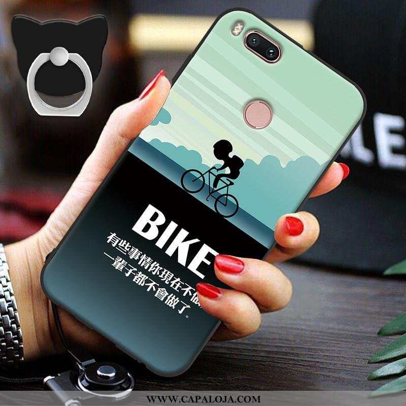 Capas Xiaomi Mi A1 Soft Suporte Preto, Capa Xiaomi Mi A1 Silicone Baratas