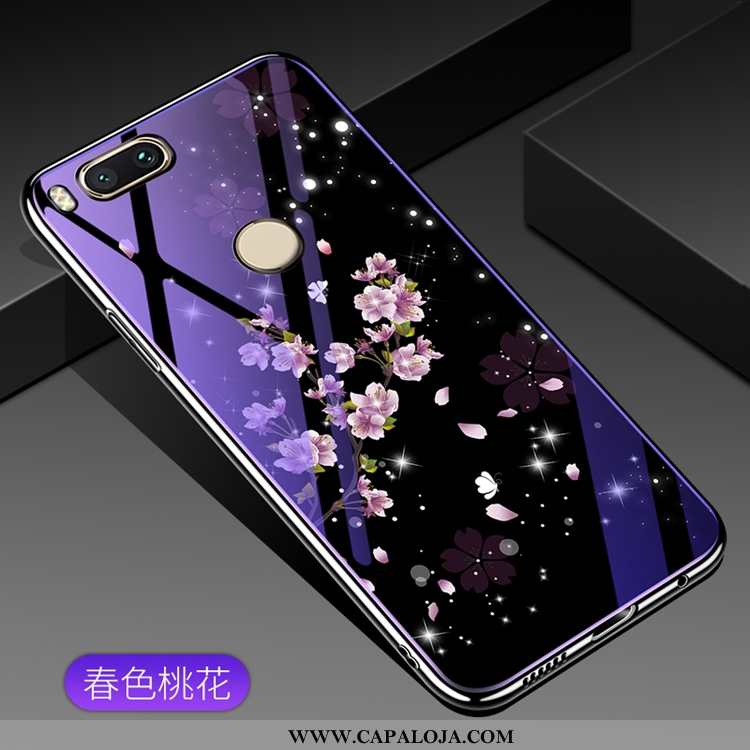 Capas Xiaomi Mi A1 Vidro Tendencia Malha Roxa Roxo, Capa Xiaomi Mi A1 Luxo Online