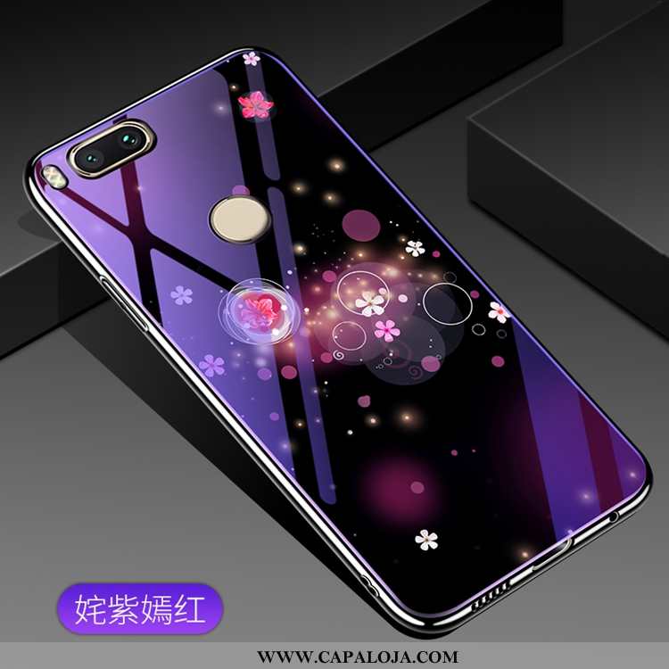 Capas Xiaomi Mi A1 Vidro Tendencia Malha Roxa Roxo, Capa Xiaomi Mi A1 Luxo Online