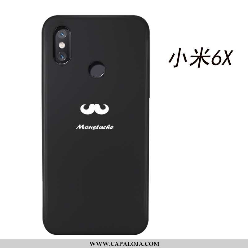 Capas Xiaomi Mi A2 Criativas Simples Telemóvel Preto, Capa Xiaomi Mi A2 Desenho Animado Baratas