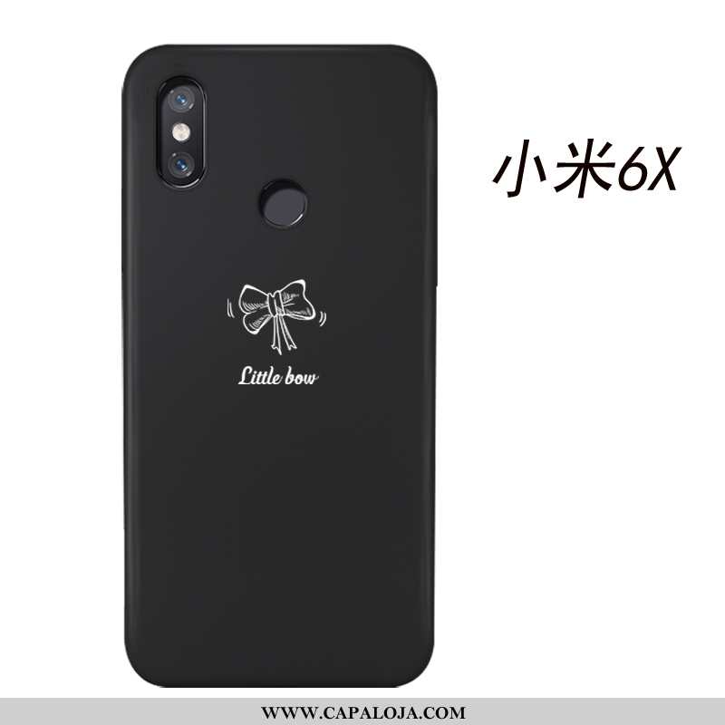 Capas Xiaomi Mi A2 Criativas Simples Telemóvel Preto, Capa Xiaomi Mi A2 Desenho Animado Baratas