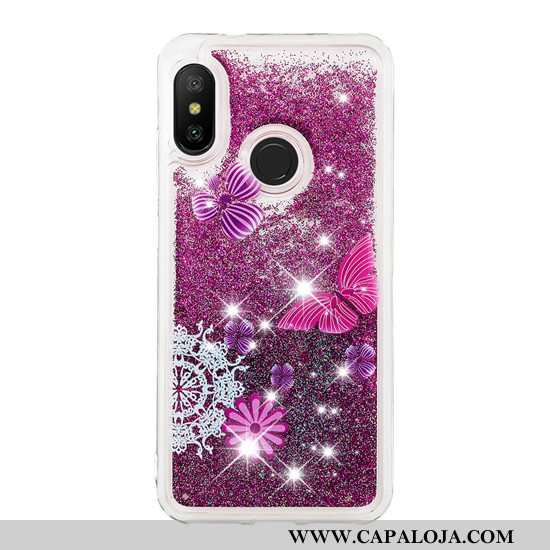 Capas Xiaomi Mi A2 Lite Criativas Cases Vermelha Antiqueda Roxo, Capa Xiaomi Mi A2 Lite Desenho Anim