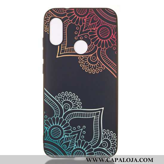 Capas Xiaomi Mi A2 Lite Desenho Animado Completa Cases Telemóvel Preto, Capa Xiaomi Mi A2 Lite Soft 