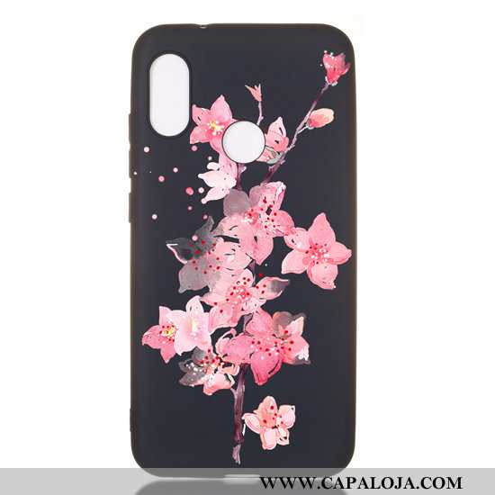 Capas Xiaomi Mi A2 Lite Desenho Animado Completa Cases Telemóvel Preto, Capa Xiaomi Mi A2 Lite Soft 