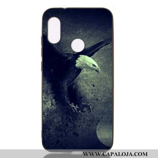 Capas Xiaomi Mi A2 Lite Desenho Animado Completa Cases Telemóvel Preto, Capa Xiaomi Mi A2 Lite Soft 