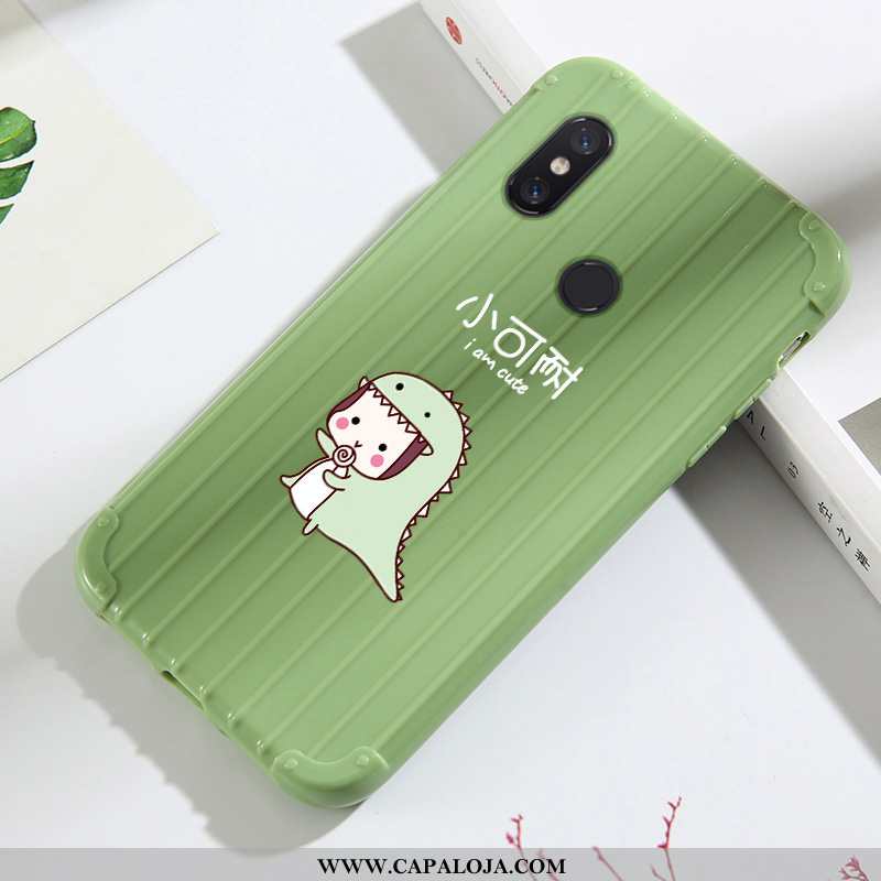 Capas Xiaomi Mi A2 Lite Fofas Desenho Animado Silicone Completa Verde, Capa Xiaomi Mi A2 Lite Soft B