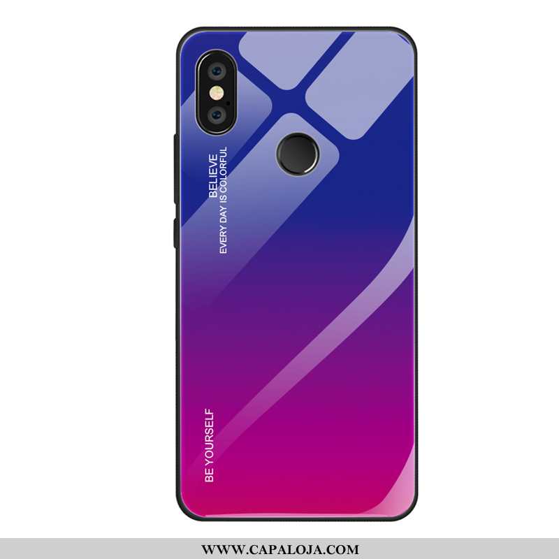 Capas Xiaomi Mi A2 Lite Fosco Vidro Criativas Tendencia Vermelho, Capa Xiaomi Mi A2 Lite Personaliza