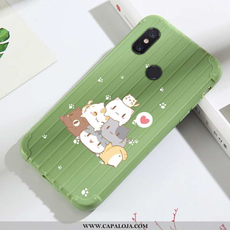 Capas Xiaomi Mi A2 Lite Protetoras Antiqueda Cases Telinha Verde, Capa Xiaomi Mi A2 Lite Silicone Ba