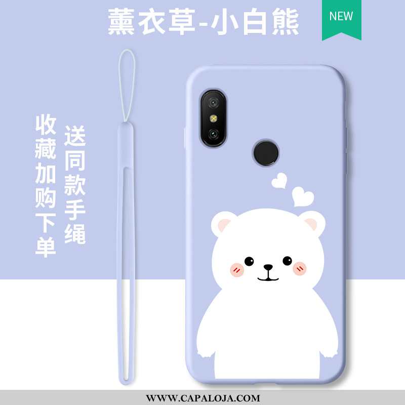 Capas Xiaomi Mi A2 Lite Silicone Masculino Feminino Azul, Capa Xiaomi Mi A2 Lite Desenho Animado Bar