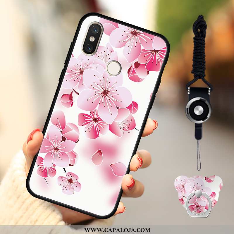 Capas Xiaomi Mi A2 Lite Soft Bonitos Telemóvel Desenho Animado Rosa, Capa Xiaomi Mi A2 Lite Moda Bar