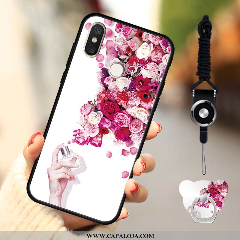 Capas Xiaomi Mi A2 Lite Soft Bonitos Telemóvel Desenho Animado Rosa, Capa Xiaomi Mi A2 Lite Moda Bar