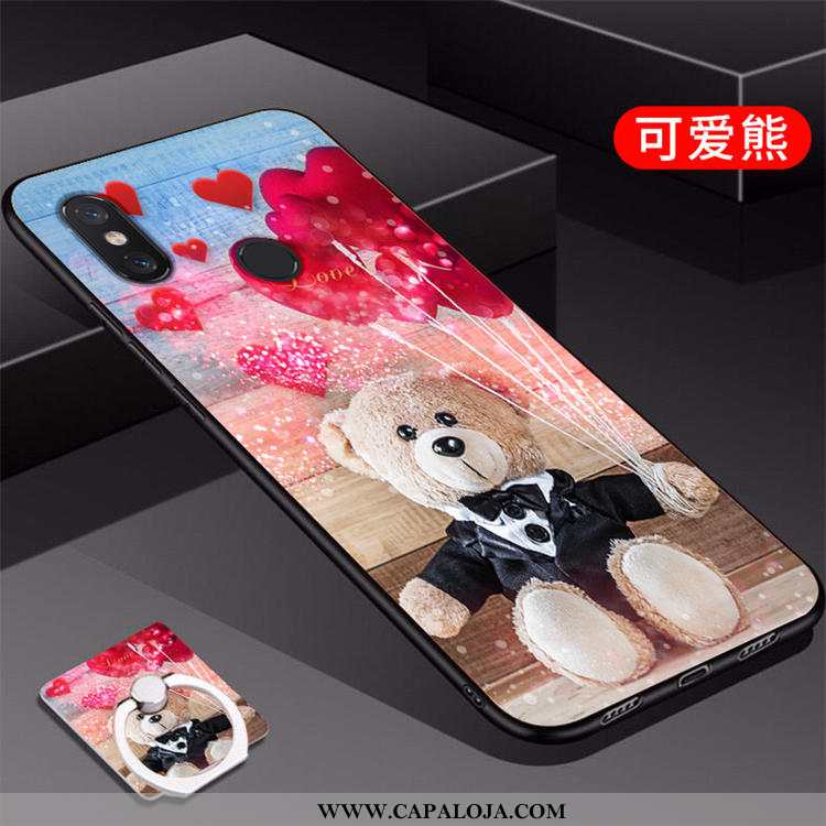 Capas Xiaomi Mi A2 Protetoras Soft Vermelha Telemóvel Vermelho, Capa Xiaomi Mi A2 Personalizada Bara